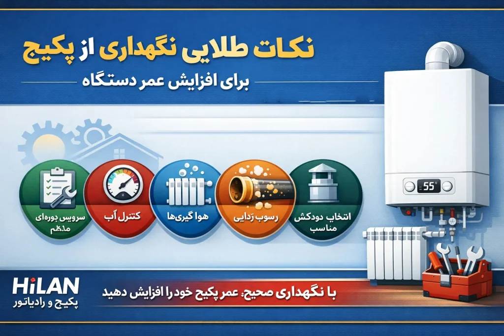 نکات طلایی نگهداری از پکیج برای افزایش عمر دستگاه